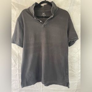 Black collared shirt